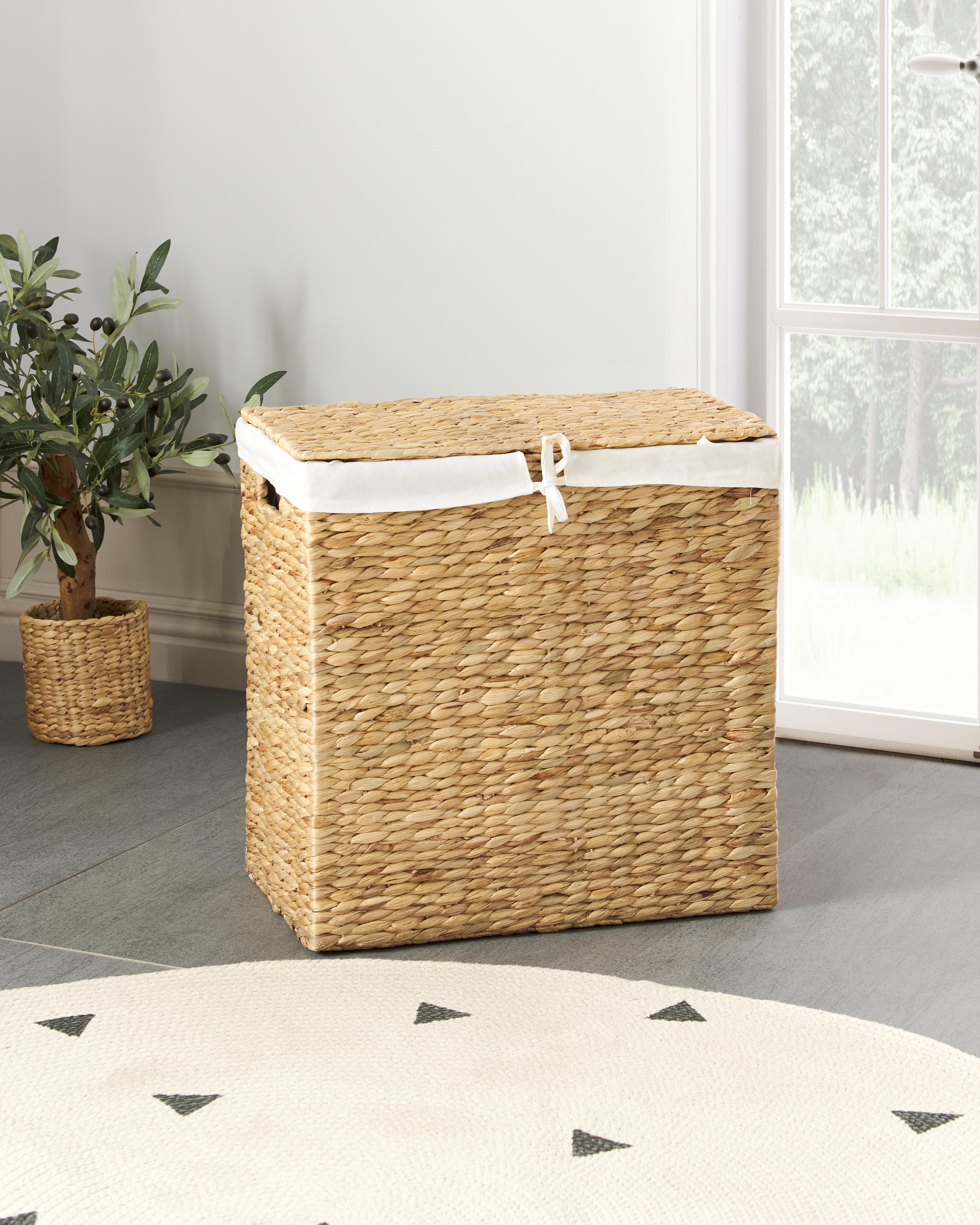 Laundry Basket LANGSON Wicker Natural 75 L