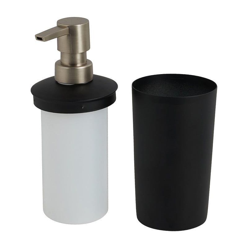 Zeeppomp metaal - zwart - &Oslash;8x18 cm