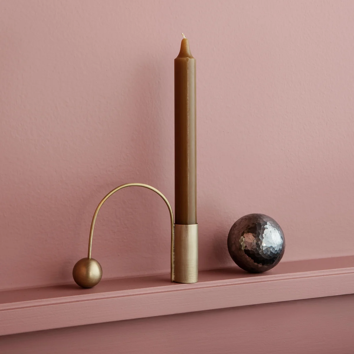Ferm Living - Kerzenhalter Balance, Messing