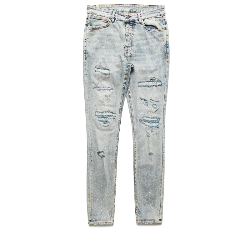 Ksubi Van Winkle Paint Denim Pant - Summer Blue