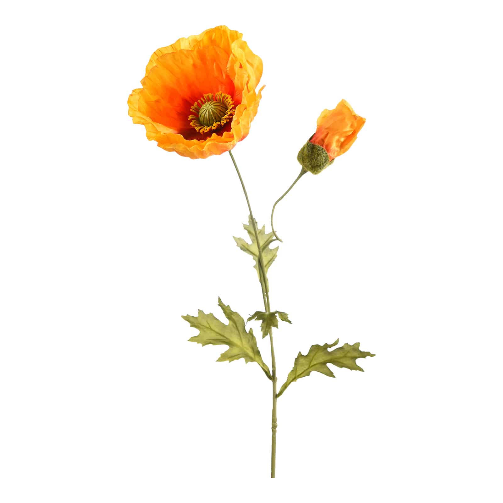 Kunstblume Mohn Gelb,L 830 mm
