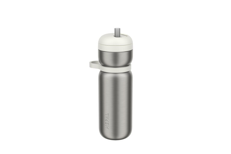 isoleerfles twist sport 600 ml - ceramic white