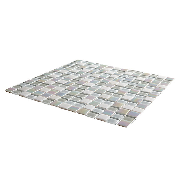 Mosaïque gris et blanc 30 x 30 cm Parmia