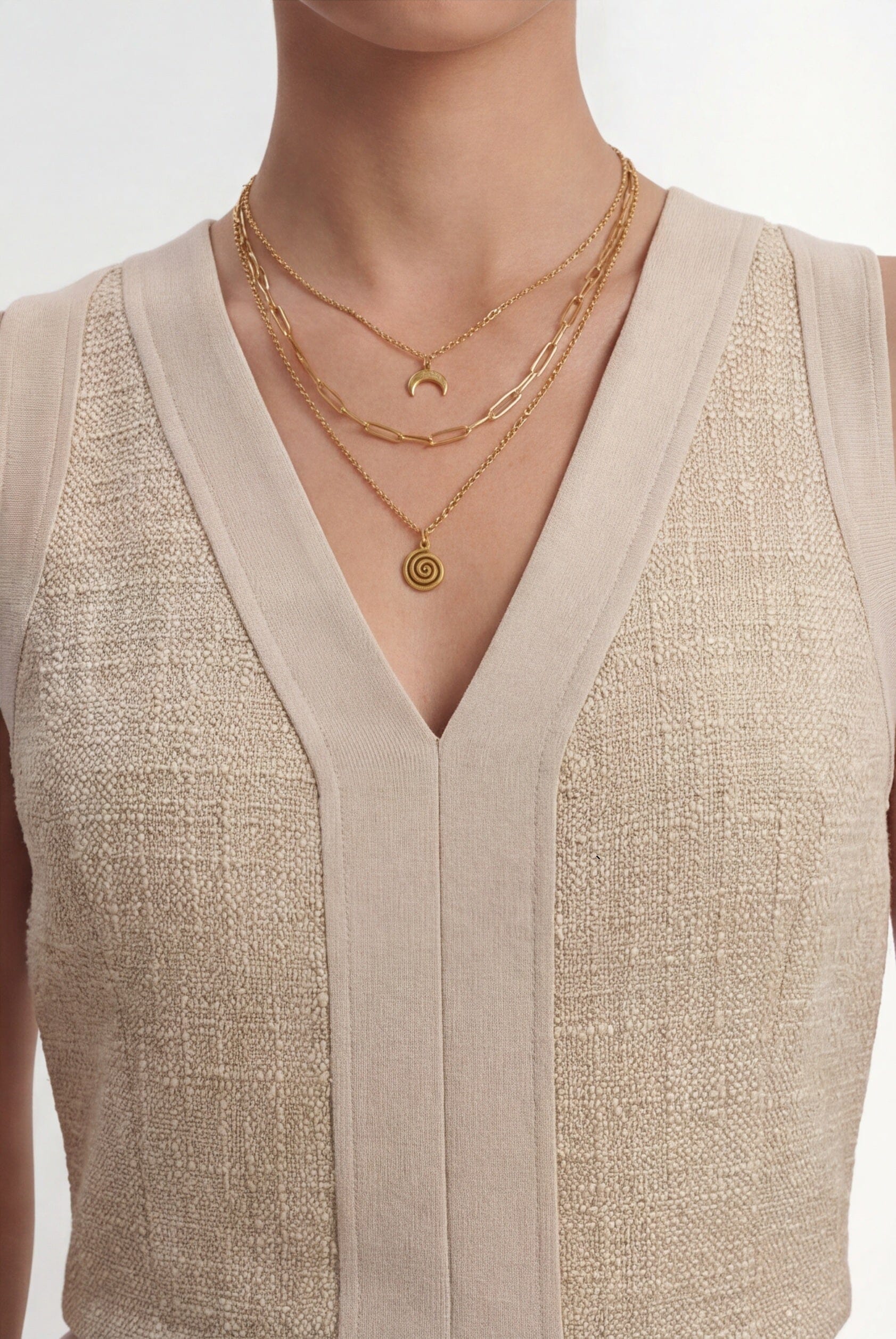 TOP TWEED - CATALINA - BEIGE