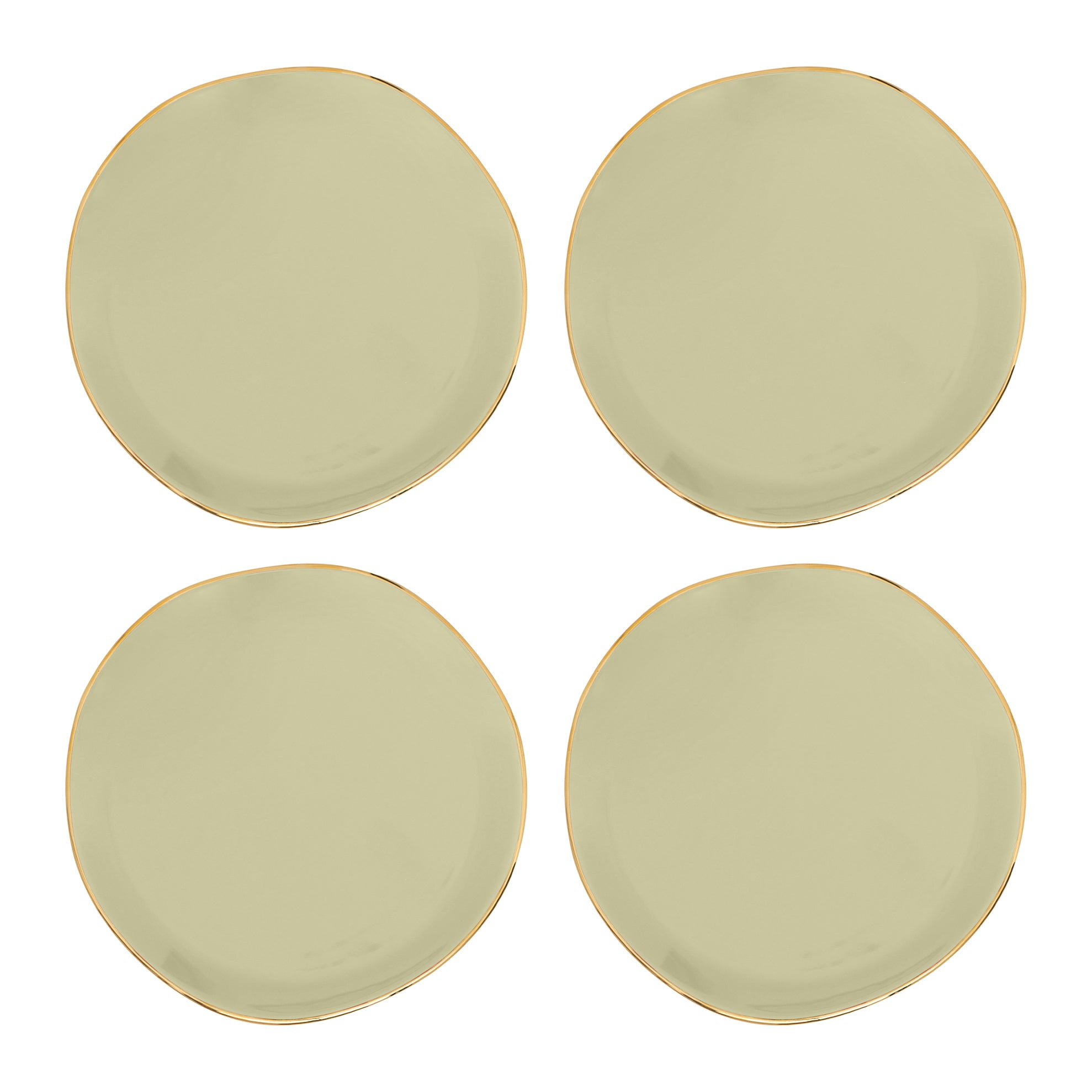 Urban Nature Culture Good Morning Gebaksbord - Pale Green - 4 st.