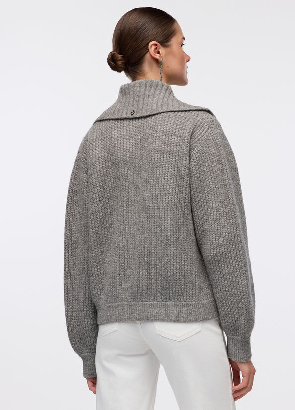 Cardigan in misto lana