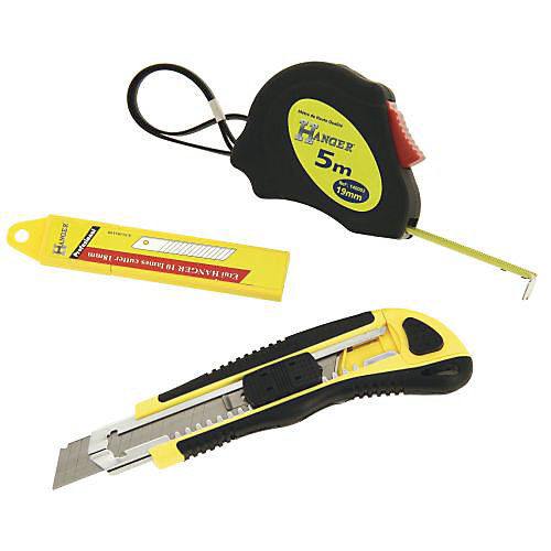 Lot mètre plastique   cutter bi-matière professionnel - HANGER - 140002