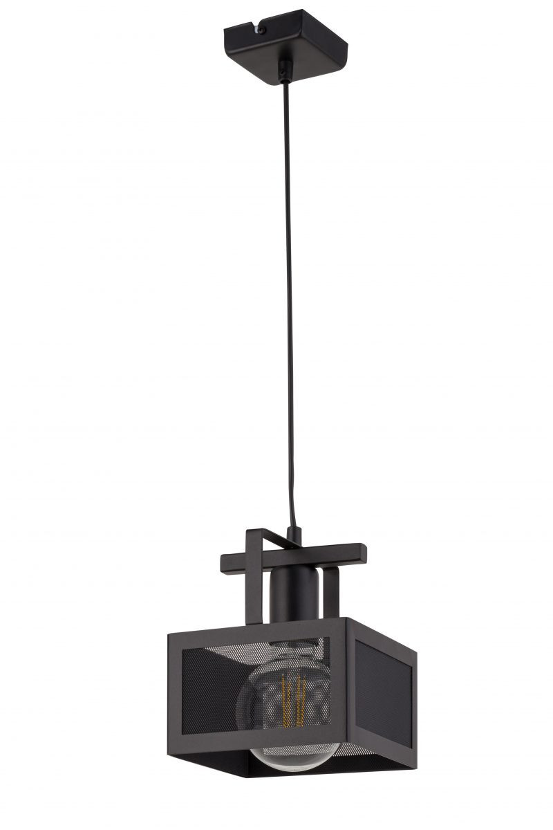 Lampa wisząca czarna Albert 1xE27x15W wym: 85x16x16 cm Sigma Lighting