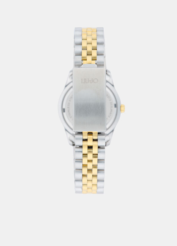 Orologio in acciaio con brill