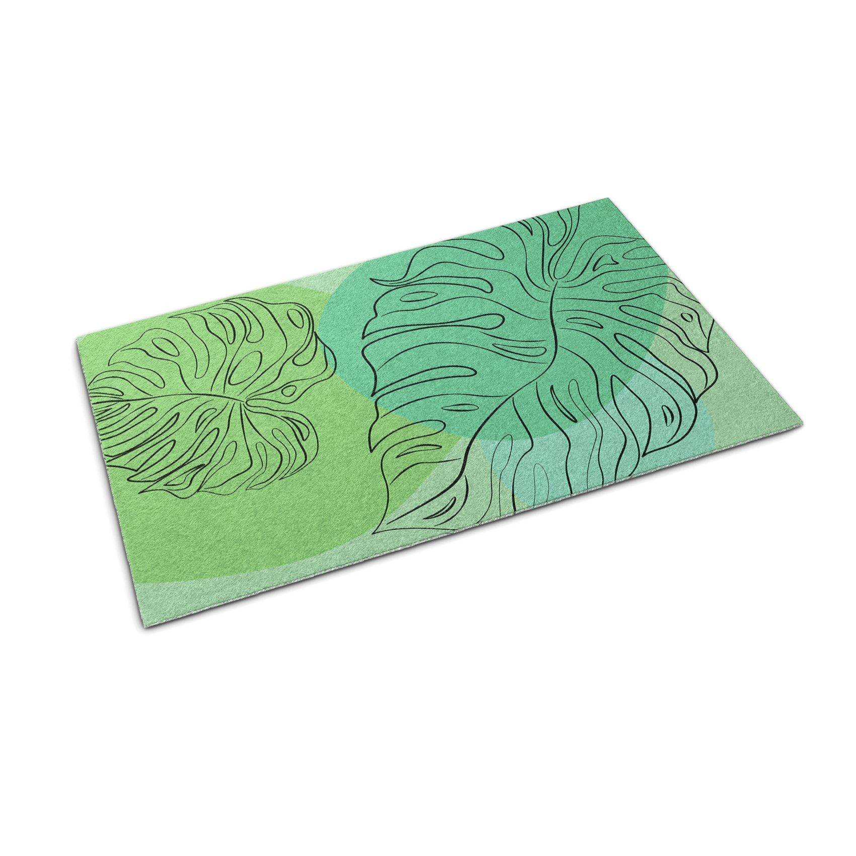 Wycieraczka wejściowa 60x40 Monstera Liście botaniczny wzór Tulup