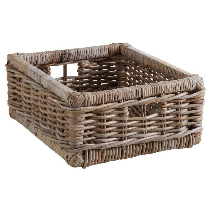 - Tiroir de rangement en poelet gris