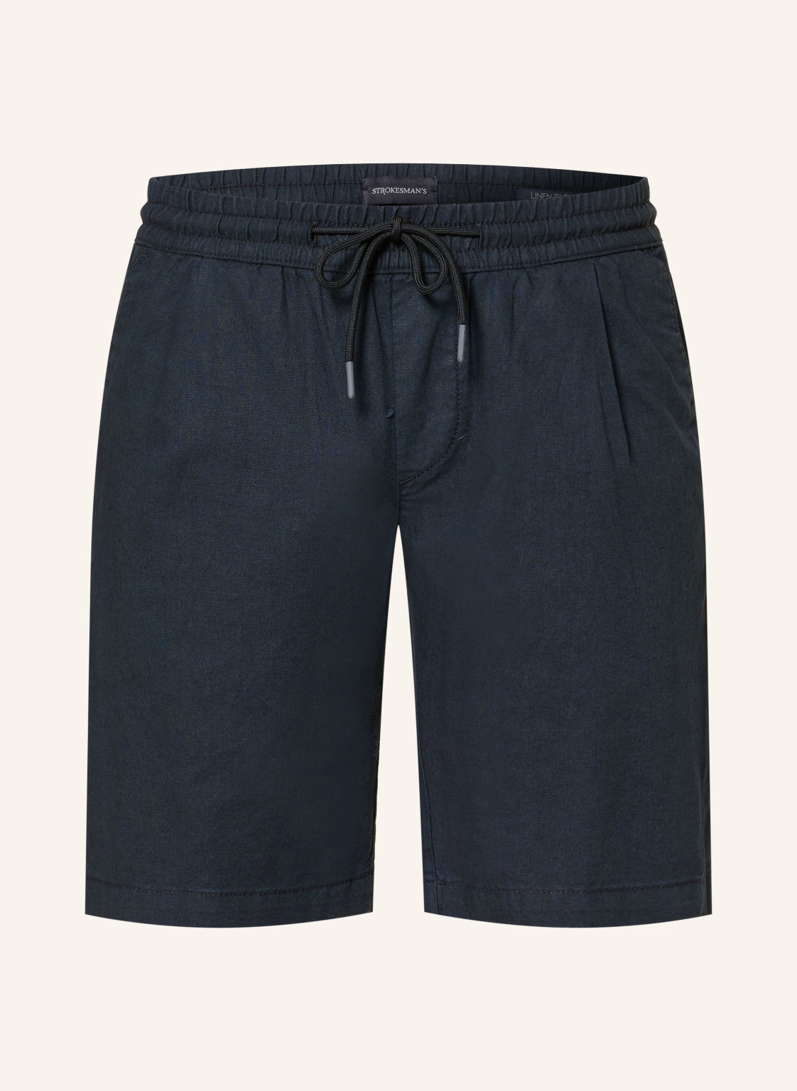 STROKESMAN'S Shorts Regular Fit mit Leinen