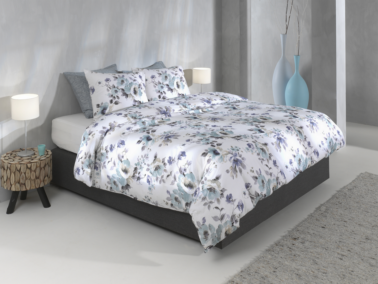 Zo Home Dekbedovertrek Flanel Celia - white