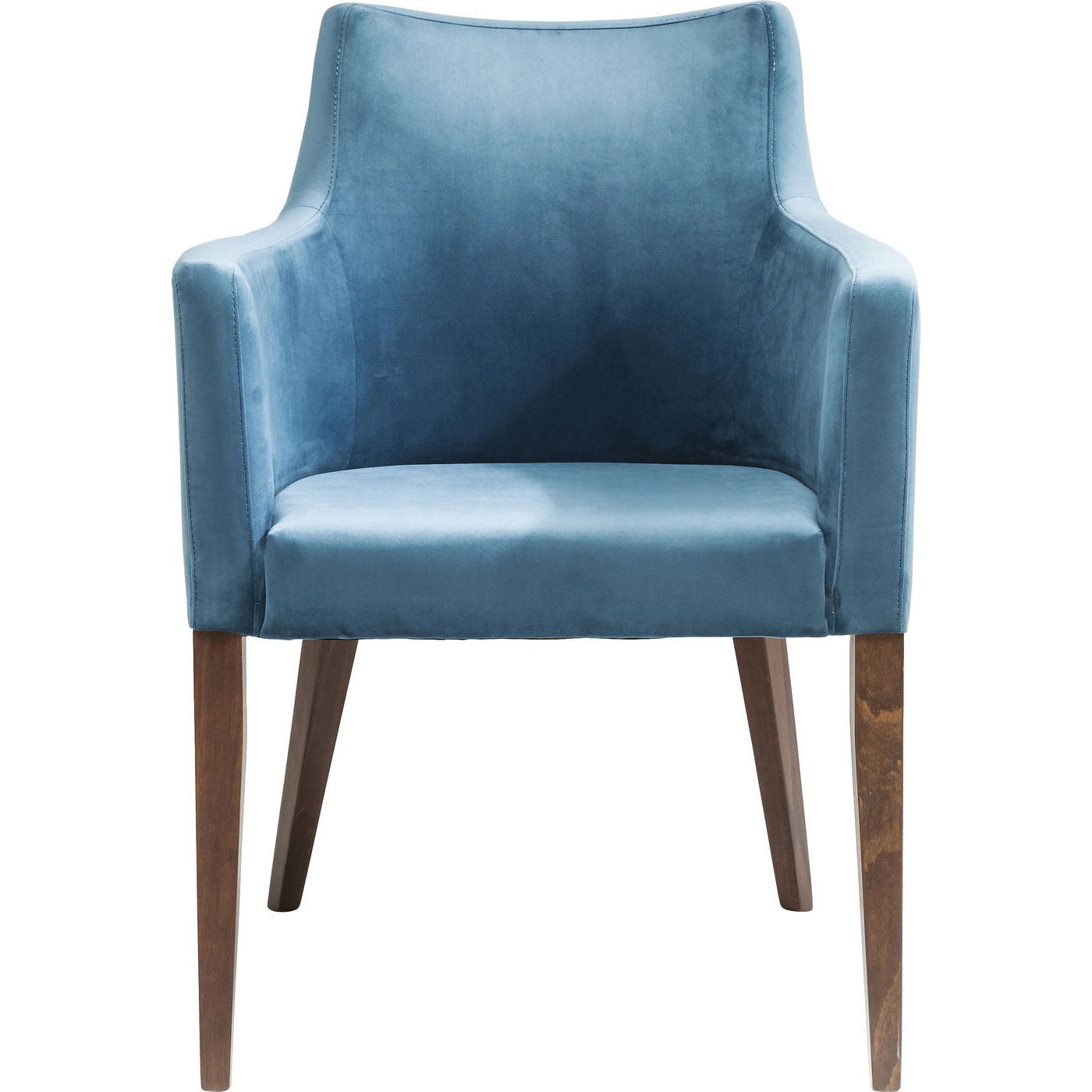 Kare Design Stoel met armleuningen Mode fluweel blauw