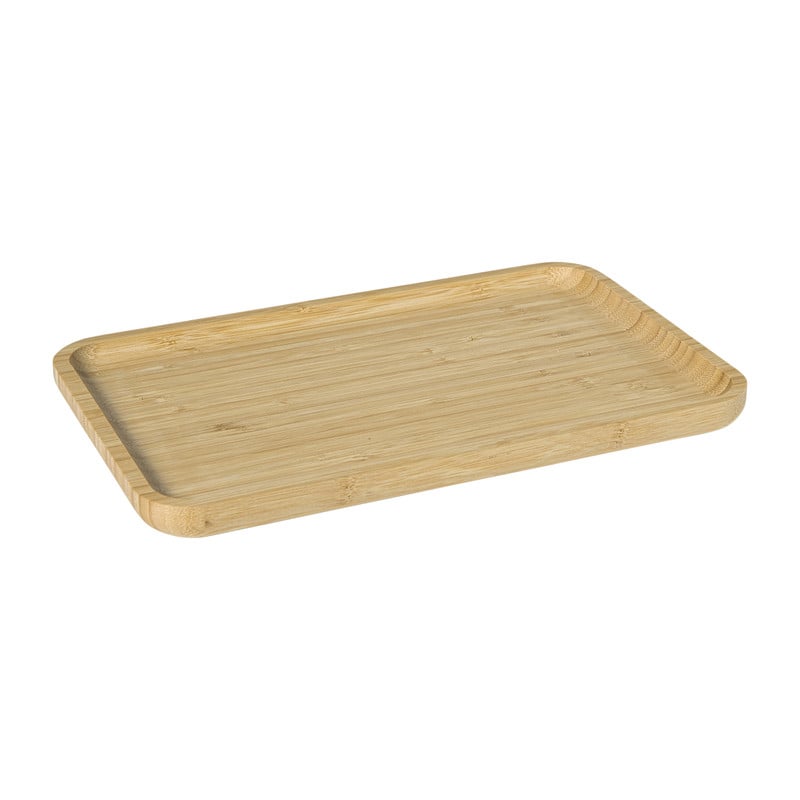 Bamboe tray klein - bruin - 1.8x28x18 cm