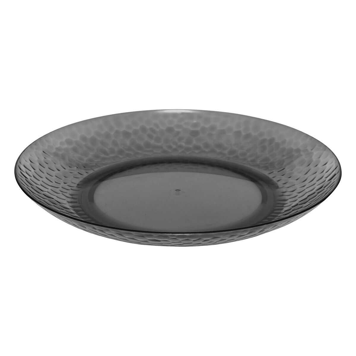 Prato raso ESTIVA 27cm cinza em poliestireno