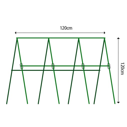 SOGA 120cm Plant Frame Tube Trellis Vegetable Flower Herbs Outdoor Vine Support Adjustable Garden Rack