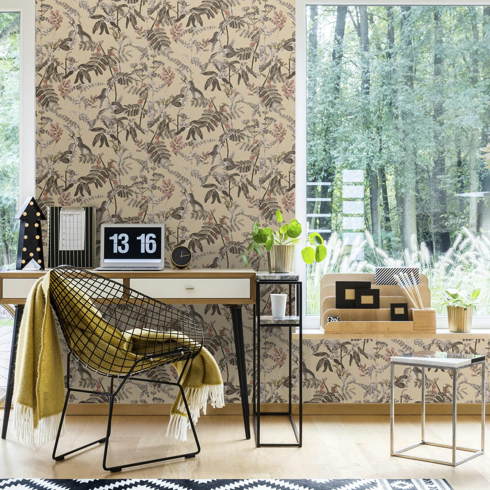 - papier peint bella taupe 1005x52cm