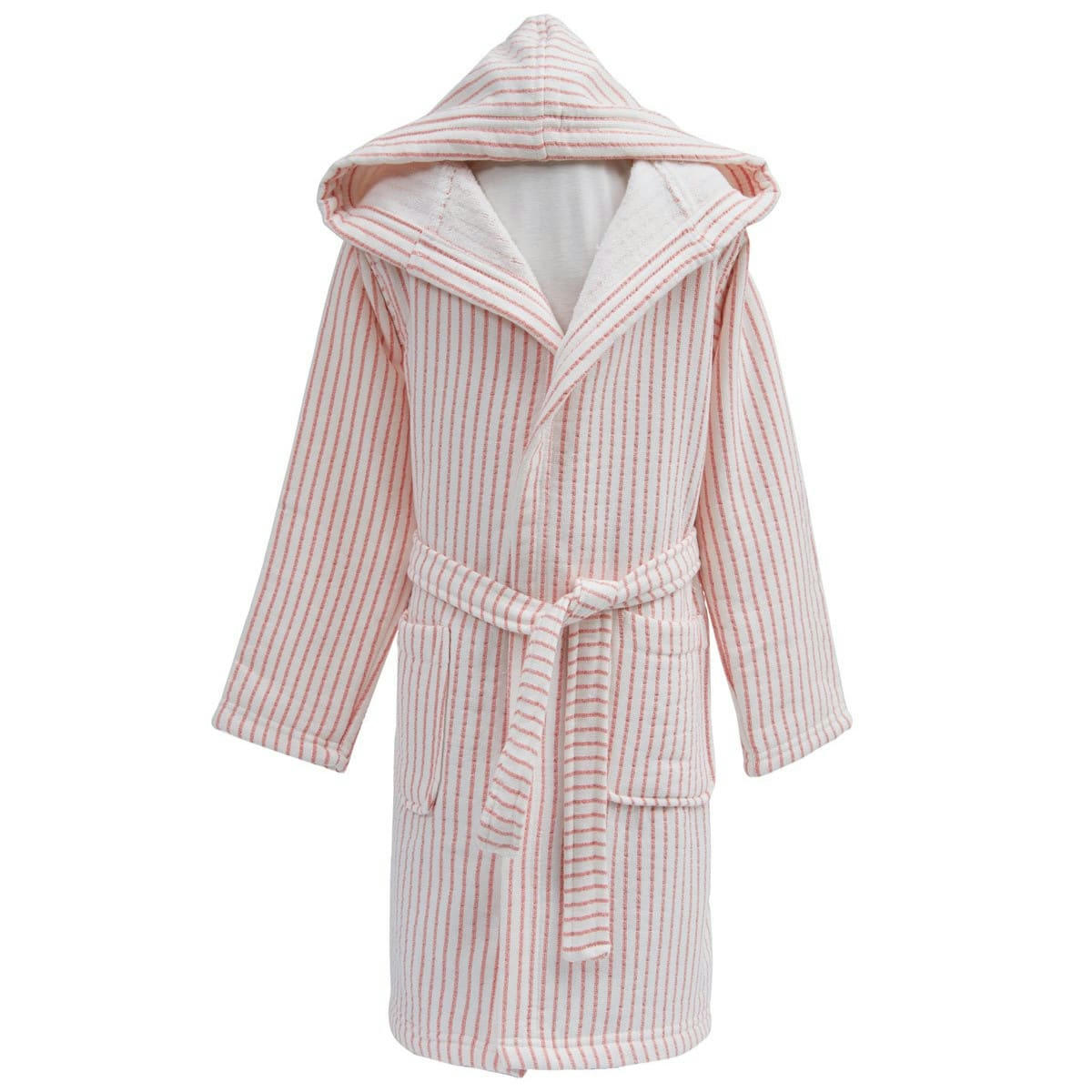 BABY SWEET - Peignoir enfant en coton bio 400 gr/m²  fraise 05 ans