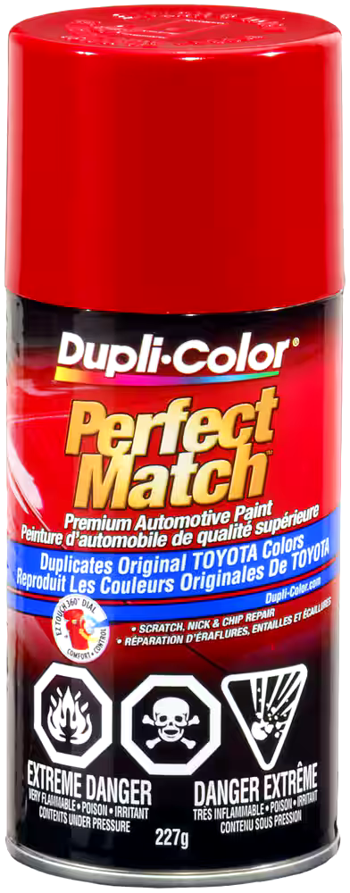 Dupli-Color Perfect Match Premium Acrylic Lacquer Automotive Aerosol Spray Paint, Super Red (3E5), 227-g