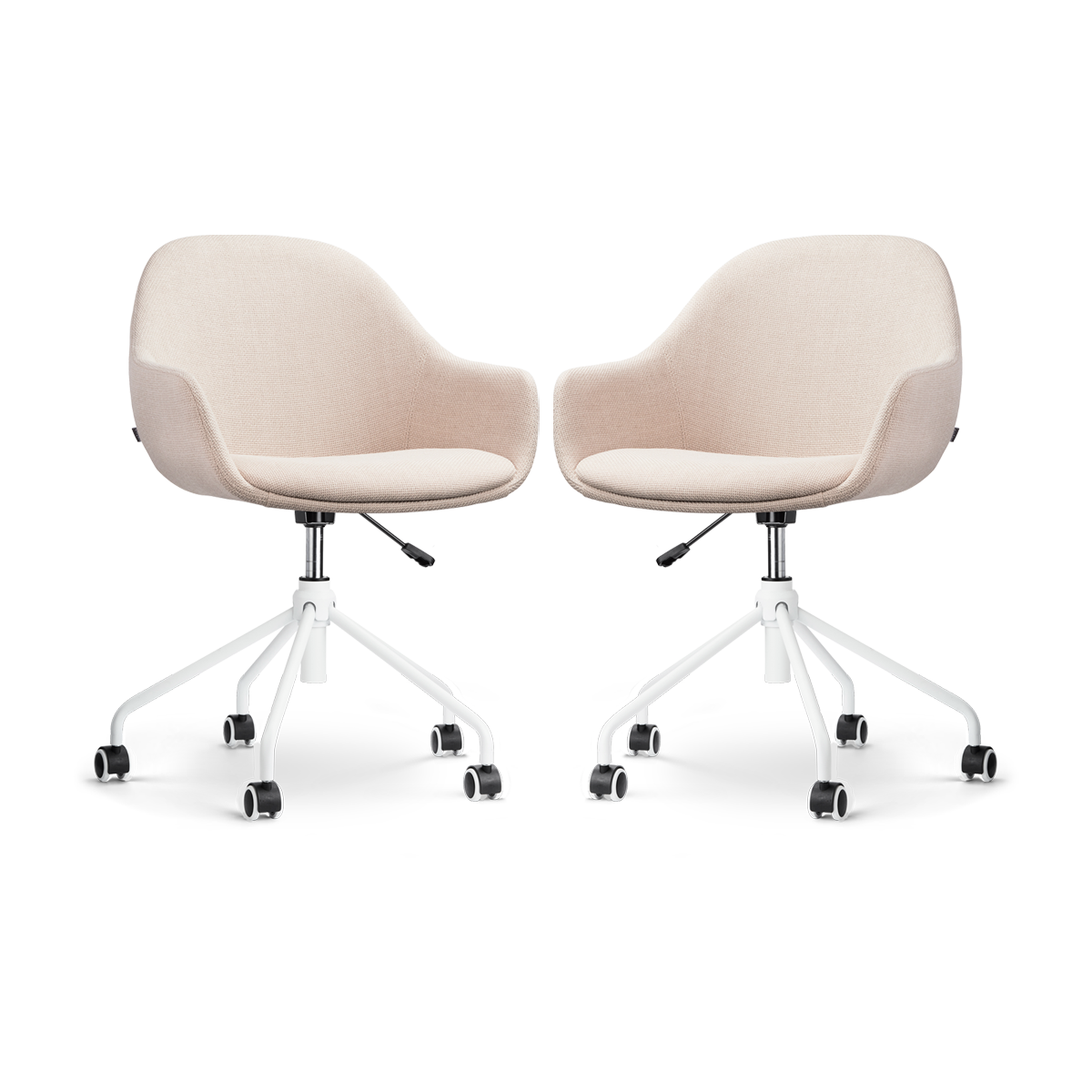 Nolon Nout-Mae Bureaustoelen Set van 2 - Beige - Wit