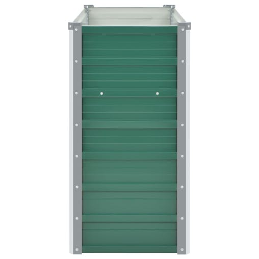 NNEVL Garden Raised Bed Galvanised Steel 160x40x77 cm Green