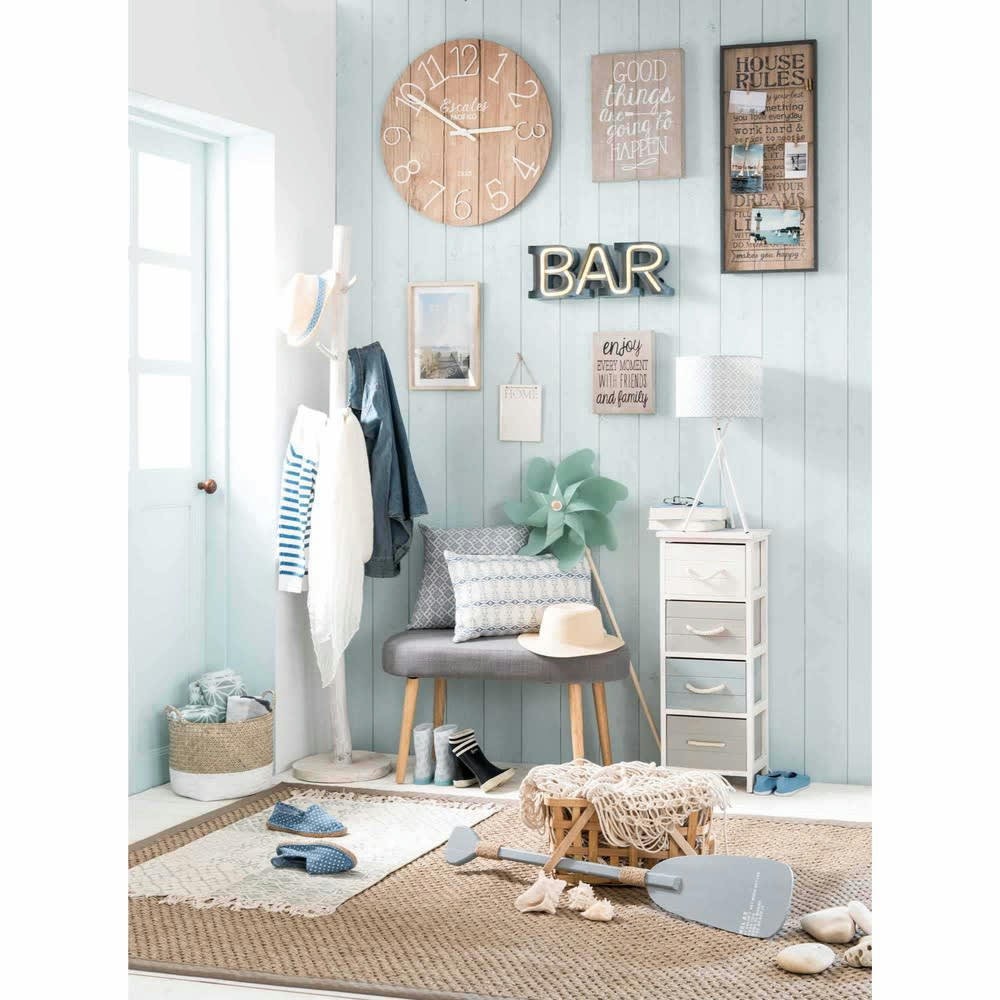 Inès - Porte-manteau tronc d'arbre en chêne blanc