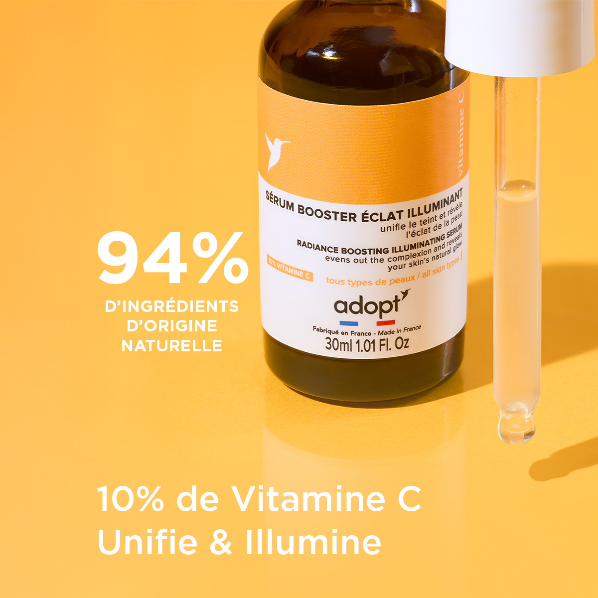 Hydratation & EclatSérum booster éclat illuminant à la Vitamine C 30 ml