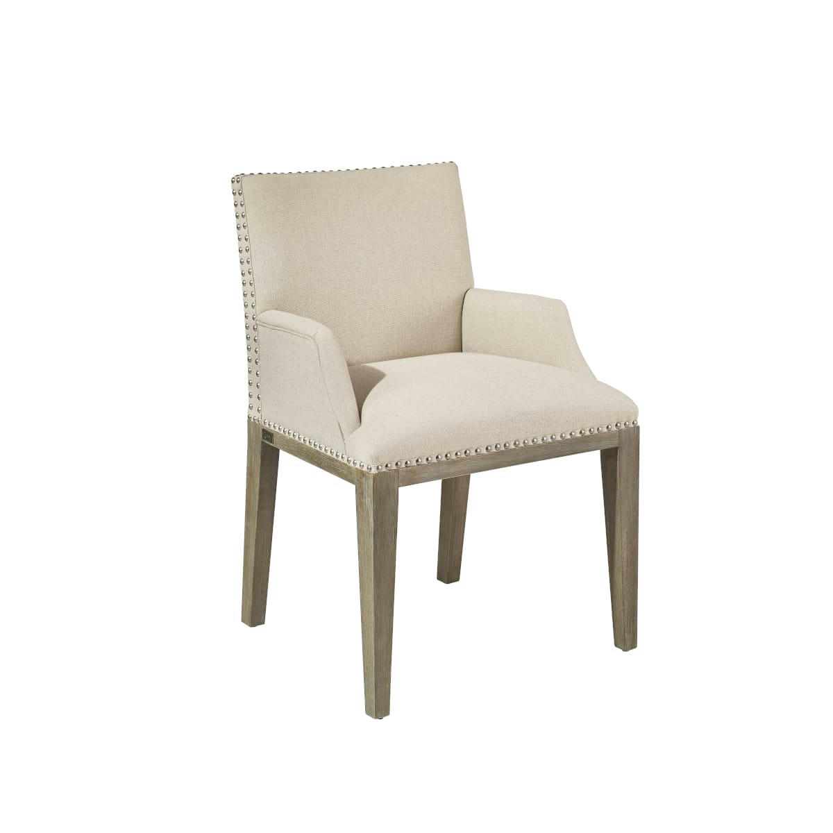 KENZA - Fauteuil de table en lin naturel