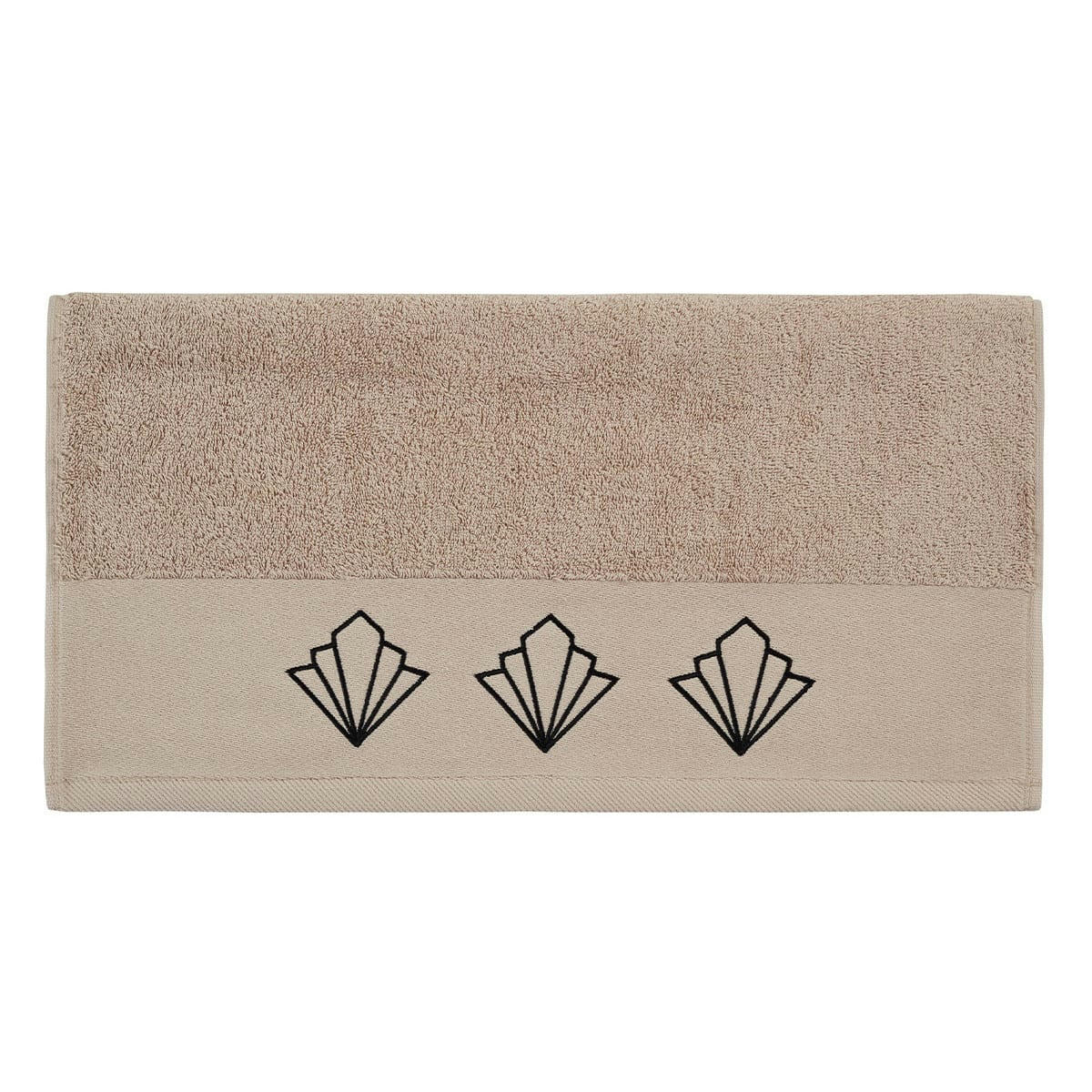 PALIMA - Serviette de toilette en coton Sable 50x100 cm