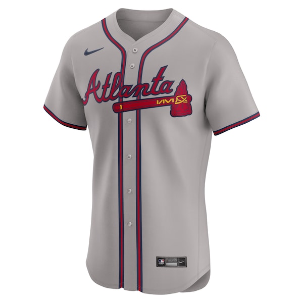 Atlanta Braves Nike Road Elite Jersey - Gray