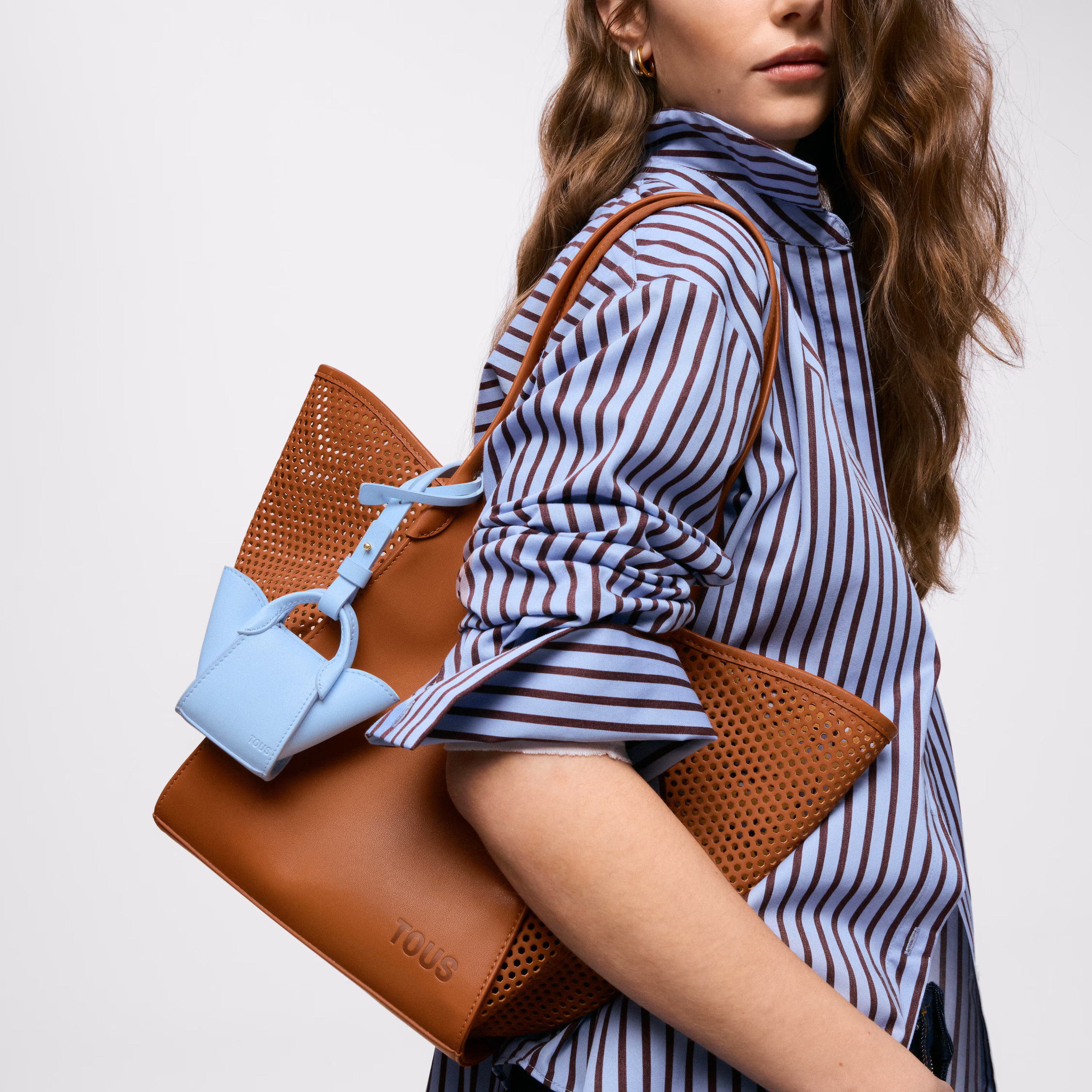 Capazo mediano camel TOUS Tulip Cutout