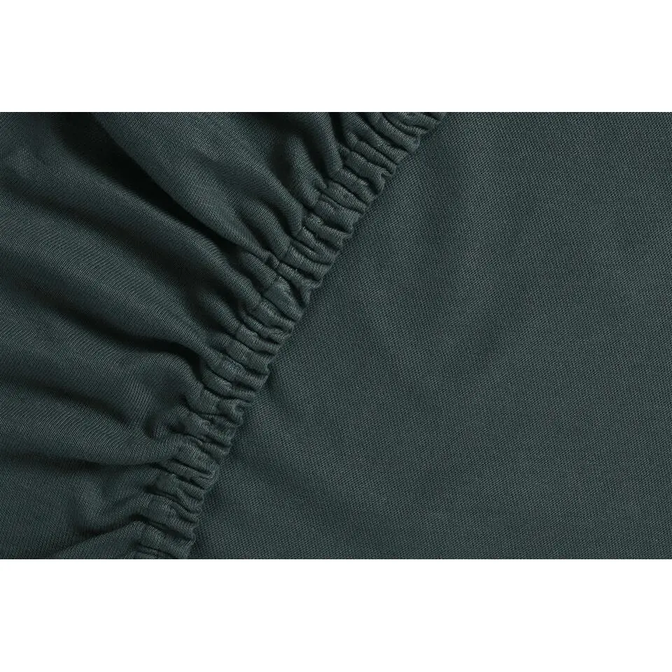 Ambiante Jersey - Topper Hoeslaken - 160x200/210 - Donker Groen