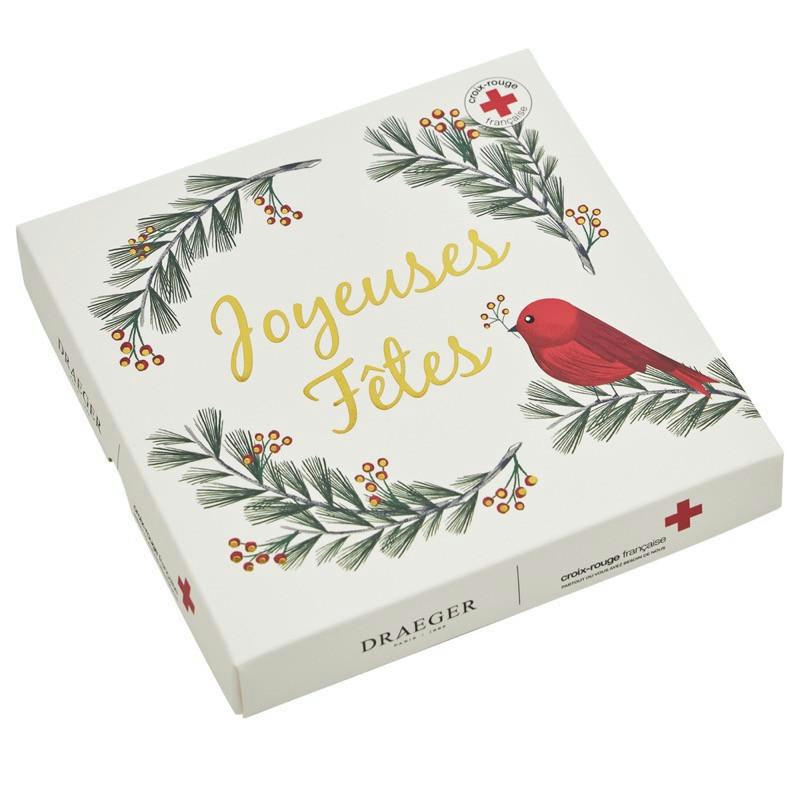 - Lot de 6 cartes de vœux avec enveloppe joyeuses fêtes chaton