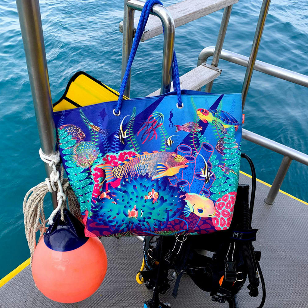 BEACH BAG - Très grand cabas de plage 66x19x42cm