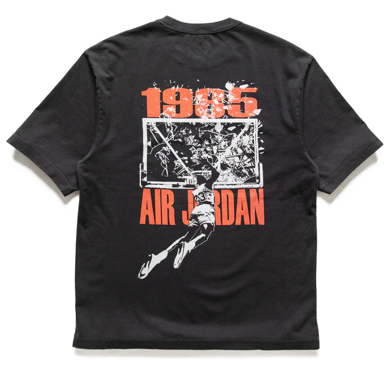 Jordan Brooklyn Oversized Graphic Tee - Off Noir/Sail