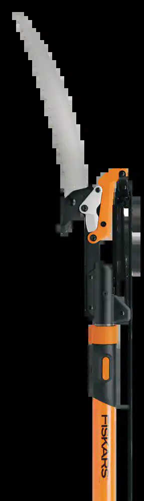 Fiskars Power-Lever Extendable Pole Saw & Pruner, (7-ft–14-ft)
