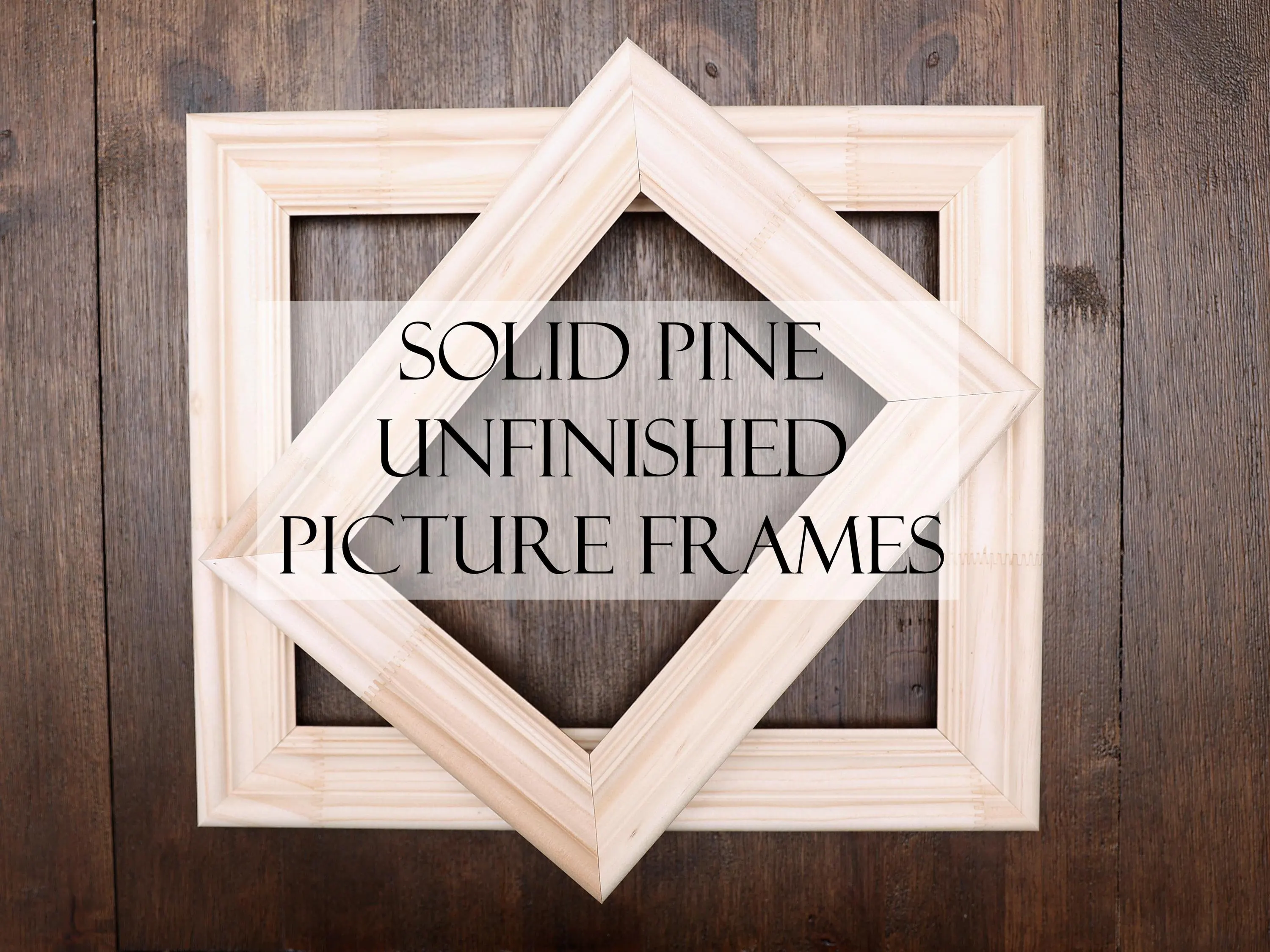 Unfinished Wood Frames Bulk DIY Paintable Picture Frames 1.5 Wide Raw Wood Frame Craft Frames