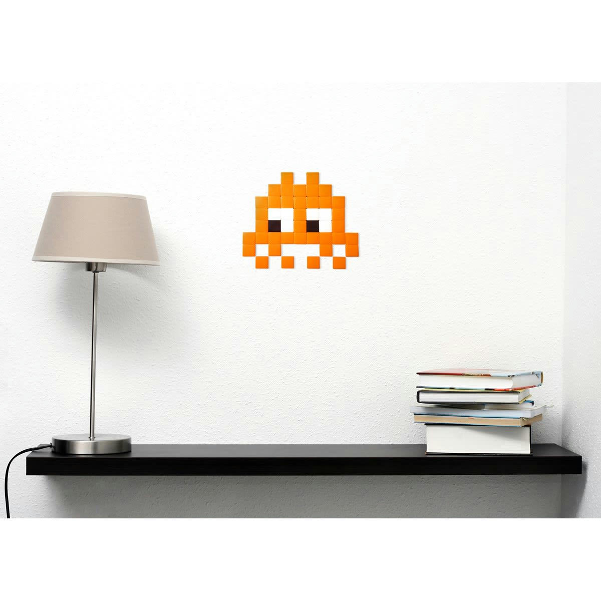 OUTDOOR - Mosaïque invaders en verre orange