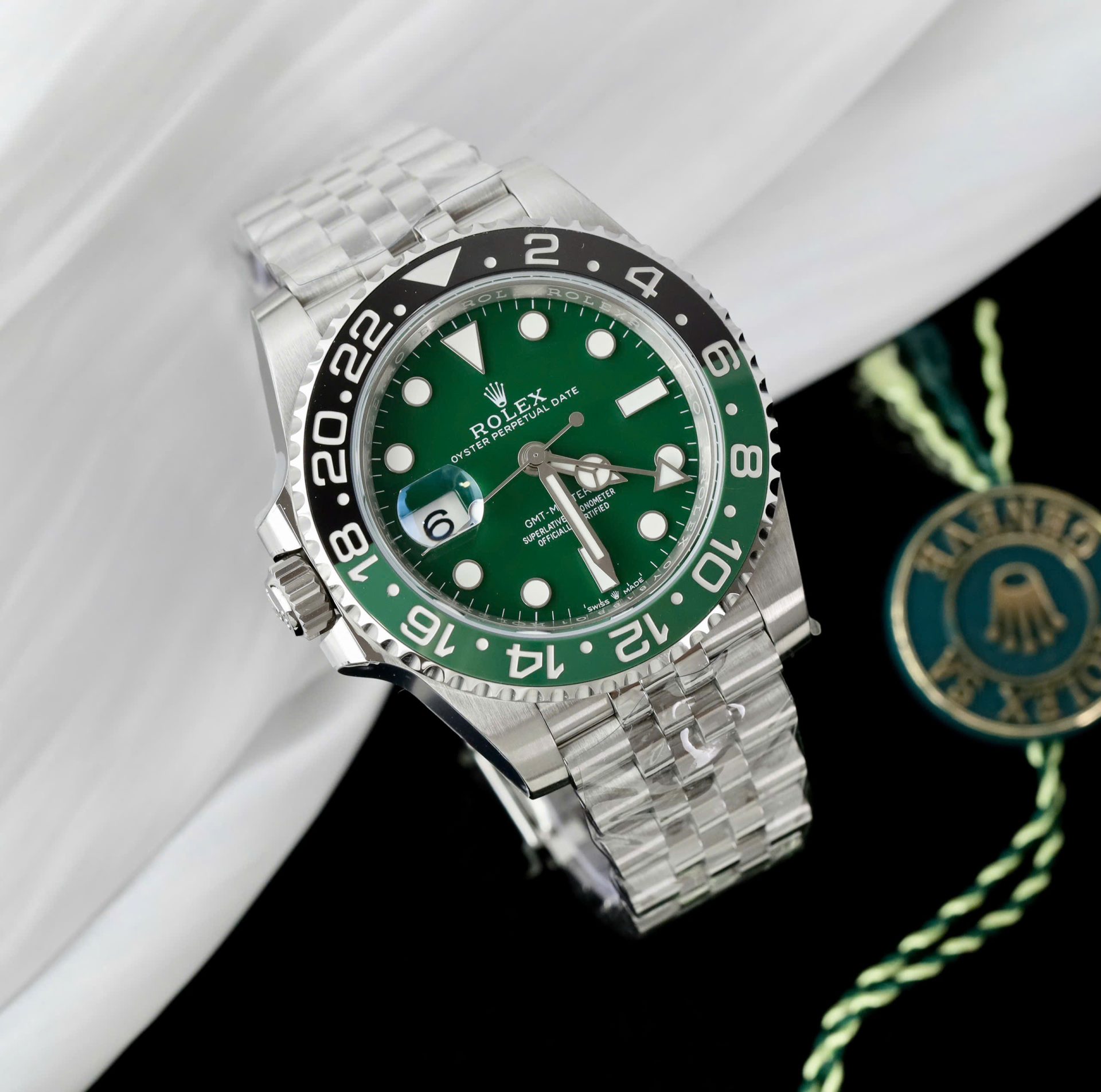 Rolex GMT-Master II 126729VTNR Absinthe 904L Steel Green Dial 40mm Jub Super Clone