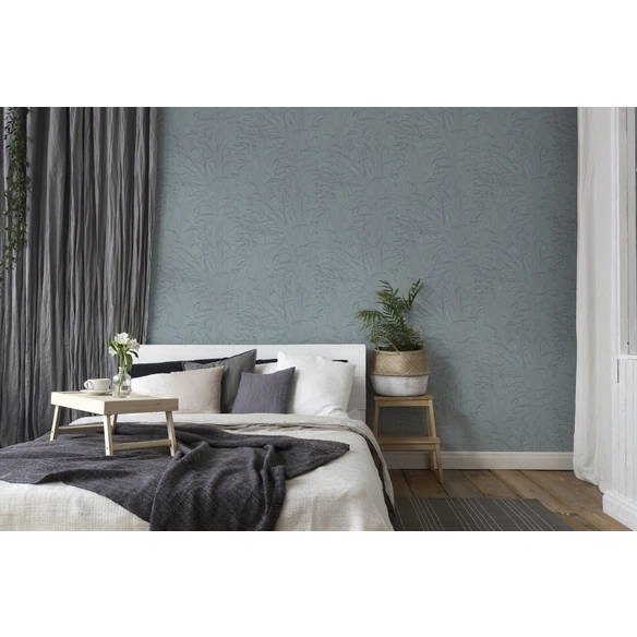 Vliestapete, BxL: 53 x 1005 cm, türkis