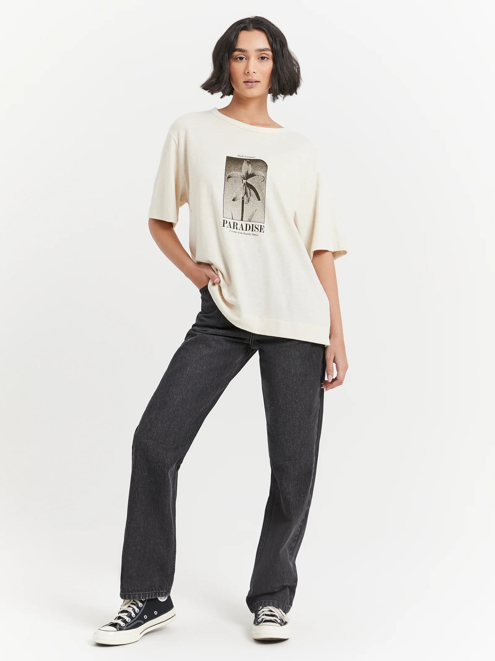Portrait of Paradise Hemp Box T-Shirt