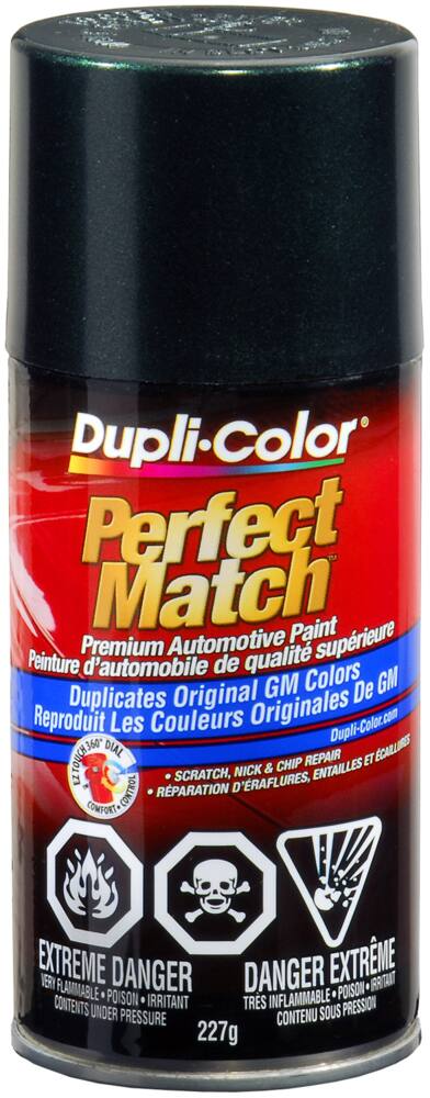 Dupli-Color Perfect Match Premium Acrylic Lacquer Automotive Aerosol Spray Paint, Medium Green Metallic (45, WA 9539), 227-g