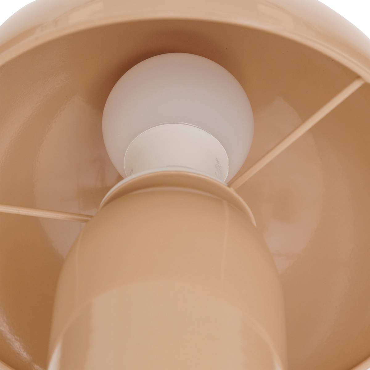 Mushroom Lamp Sector "Lito" Beige, H.24.5 cm