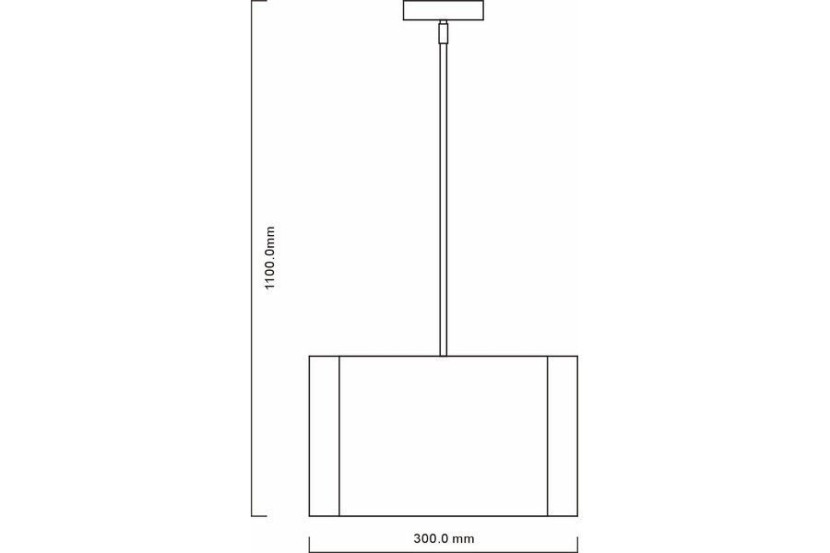 Lampa wisząca satyno-chromowana Martina 1xE27x60W wym: 100x30x30 cm Reality