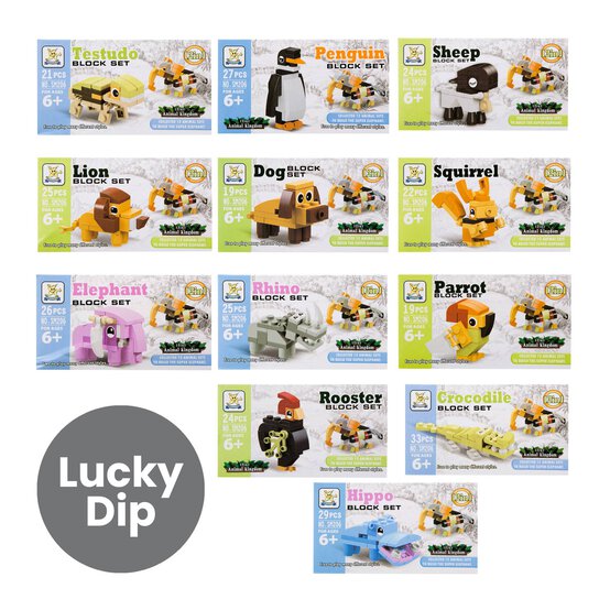 Assorted Animal Building Block Set