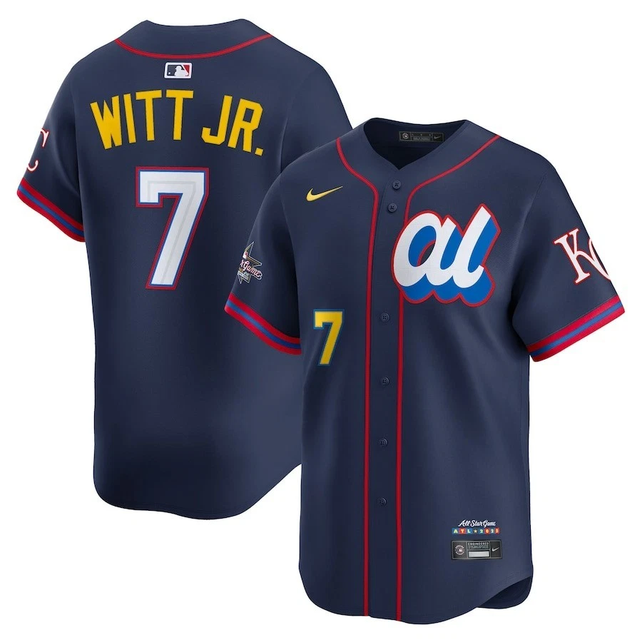 Youth Bobby Witt Jr. American League Nike 2025 MLB All-Star Game Limited Player Jersey - Navy