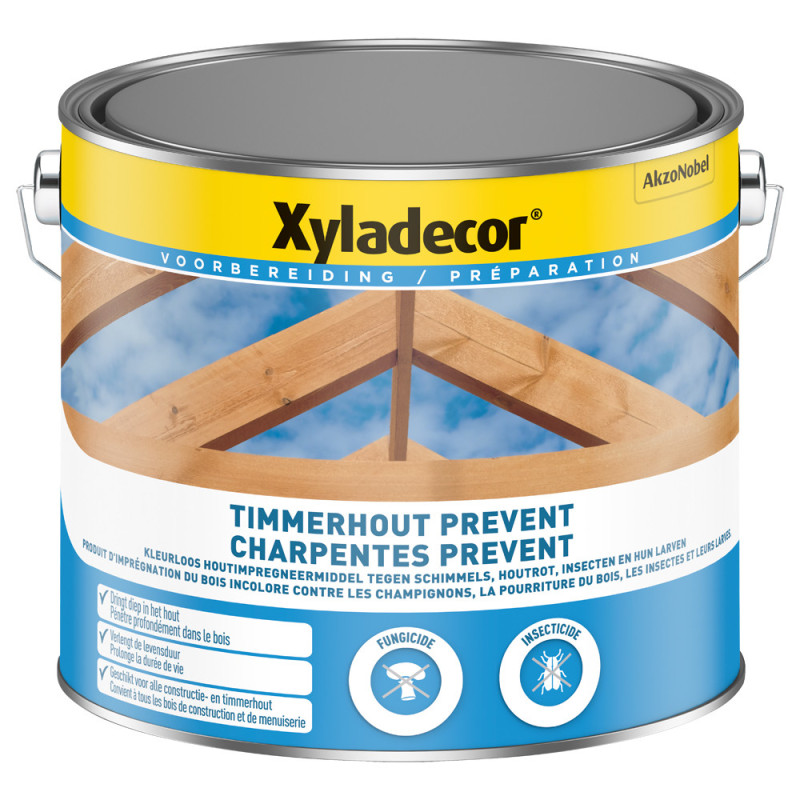 Préparation pour bois Charpentes Prevent 2,5 L XYLADECOR
