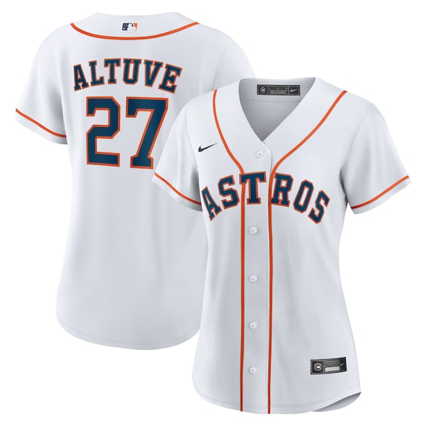 Jose Altuve Houston Astros Nike Women's Home Replica Player Jersey - White/Navy