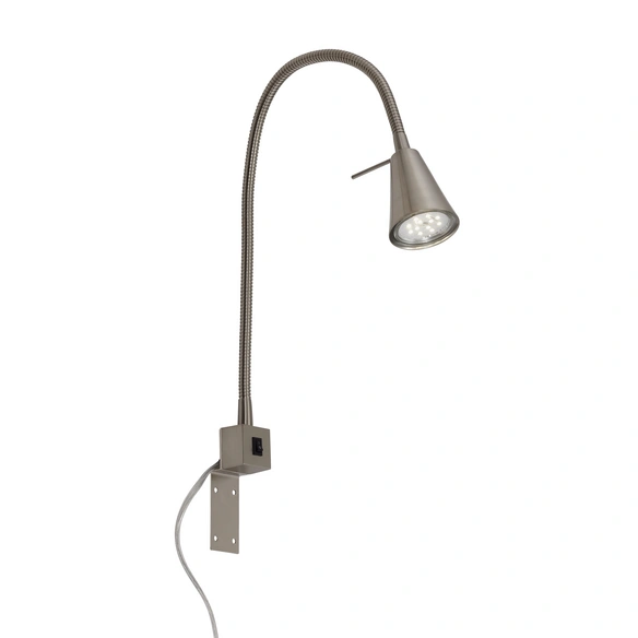LED-Bettleuchte »TUSO«, Ø: , Höhe: 40,3 cm, nickelfarben matt